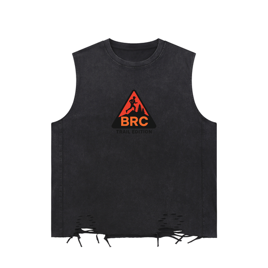 Snow Washed Raw-Hem Tank Top