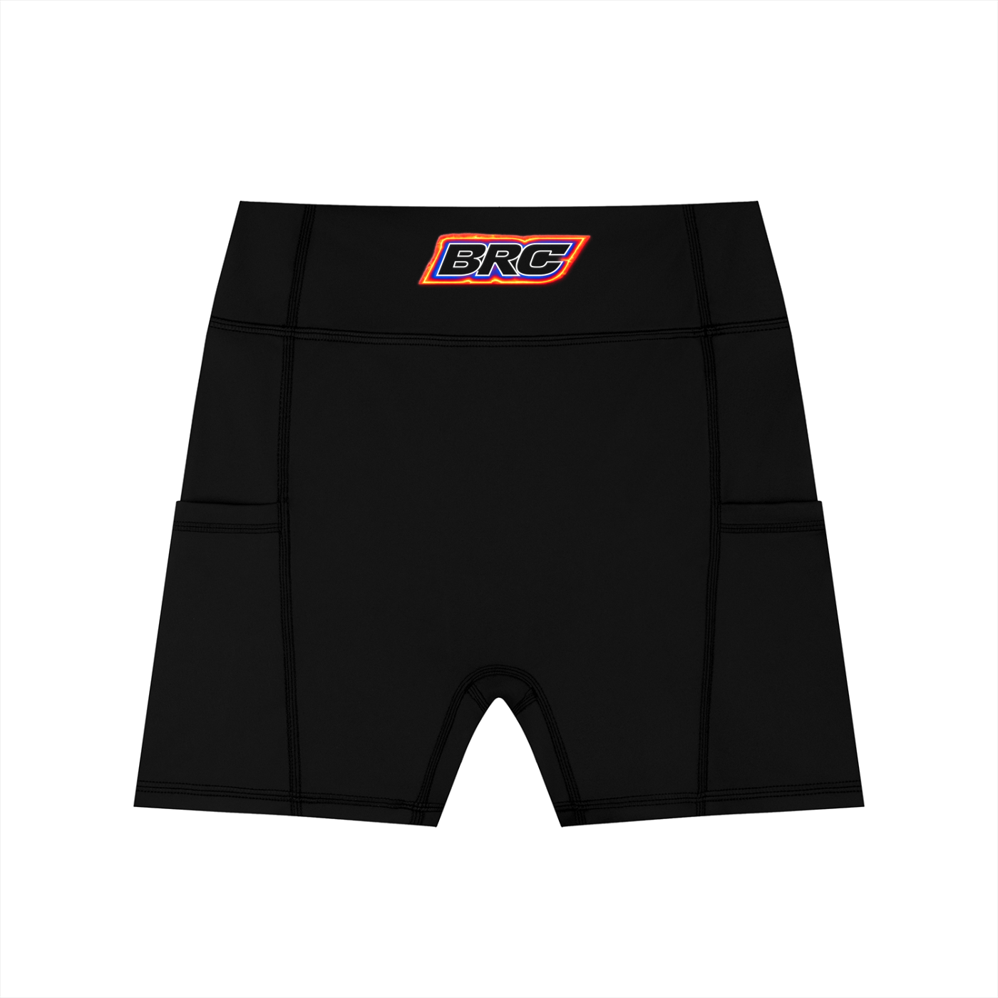 Women's High-Waisted Pocket Biker Shorts