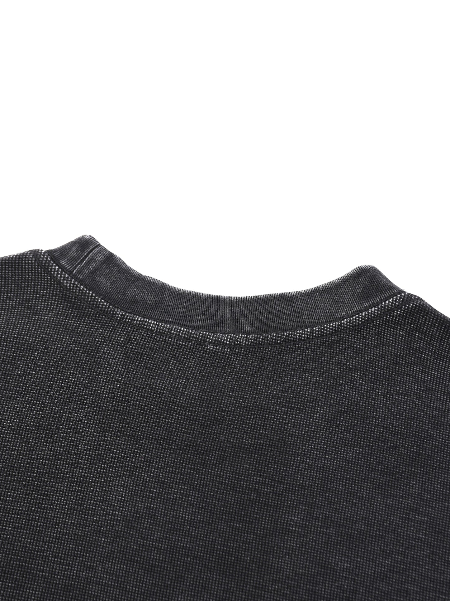 Mineral Wash Waffle Oversized T-Shirt